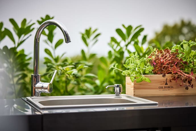 Black Collection - Modul mit Spülbecken und Aufbewahrungsschrank - Bild 2