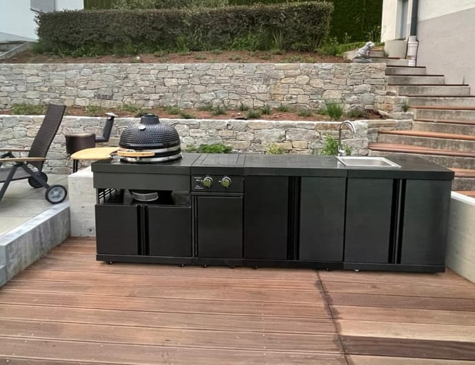 Black Collection - Modul mit Spülbecken und Aufbewahrungsschrank - Bild 8