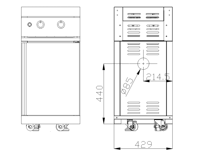 Black Collection - Modul mit Doppel-Seitenbrenner - Bild 12