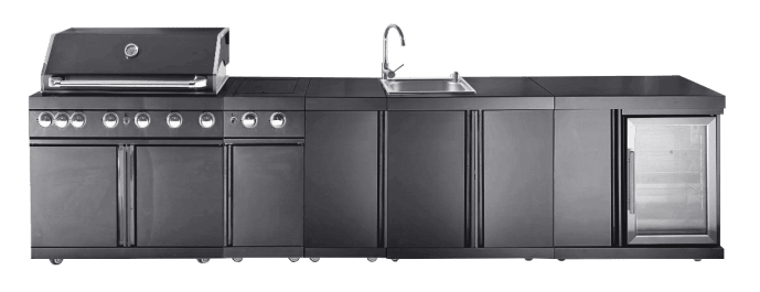 Black Collection - Freistehende Outdoorküche - Oregon - Bild 1