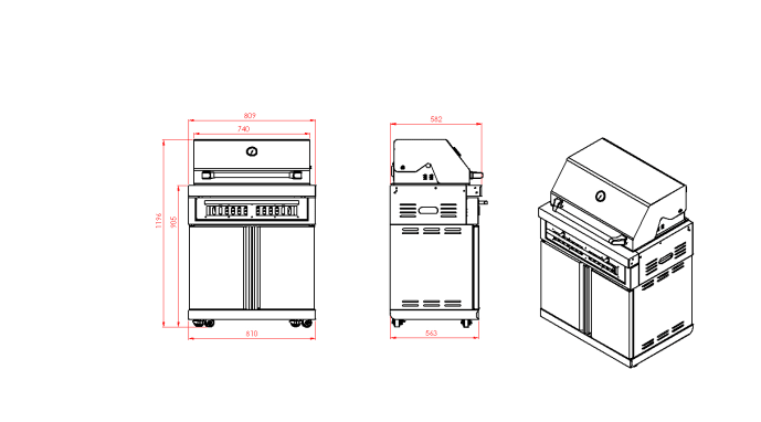 Black Collection - Freistehender Holzkohlegrill - Bild 6