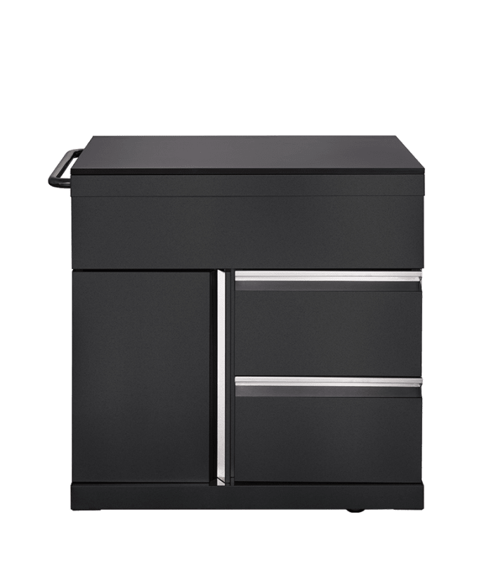 Pure - Modul mit Aufbewahrungsschrank und Schubladen - Schwarz - Bild 1