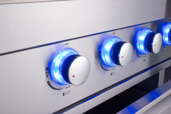 Pure - Freistehender Gasgrill mit 4 Brennern und Infrarot-Seitenbrenner - Edelstahl - Bild 3