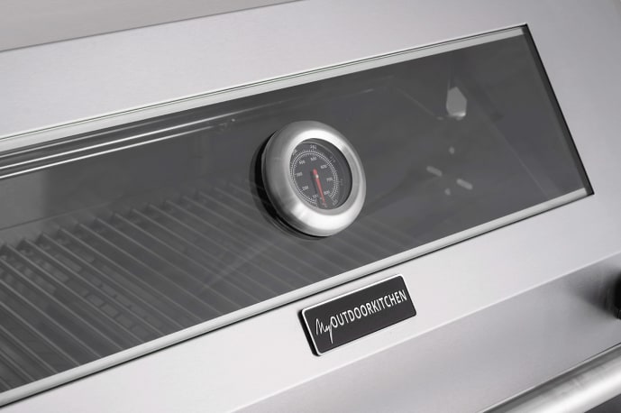 Pure - Freistehender Gasgrill mit 4 Brennern und Infrarot-Seitenbrenner - Edelstahl - Bild 4