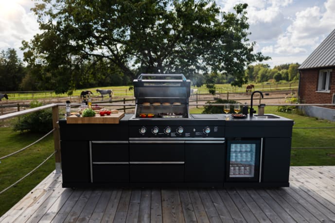 Pure - Freistehende Outdoorküche - Plus (Schwarz) - Bild 2