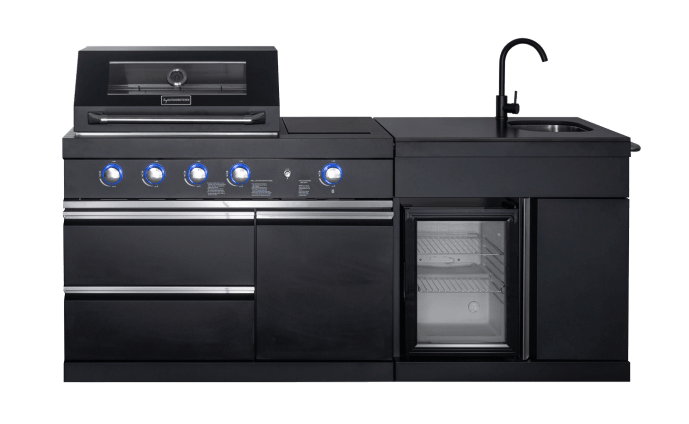 Pure - Freistehende Outdoorküche - Compact (Schwarz) - Bild 1