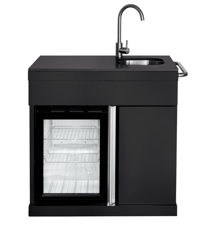 Pure - Freistehende Outdoorküche - Compact (Schwarz) - Bild 4