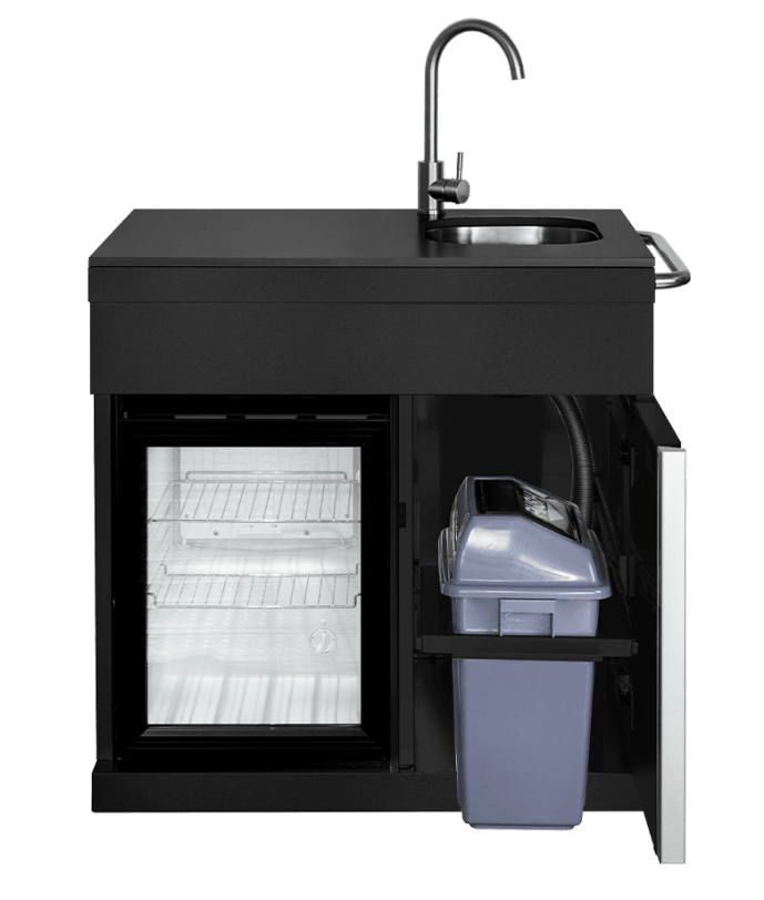 Pure - Freistehende Outdoorküche - Compact (Schwarz) - Bild 5