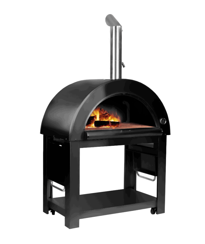 Myoutdoorkitchen - Black Collection - Holzbefeuerter Pizzaofen - Denver - Bild 1