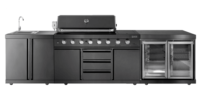 Black Collection - Freistehende Outdoorküche - Miami (Schwarz) - Bild 1