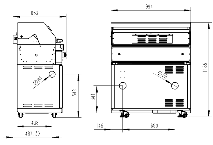 Black Collection - Freistehender Gasgrill mit 6 Brennern und Infrarotbrenner - Bild 16