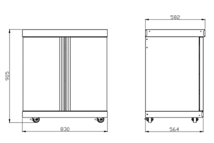 Black Collection - Modul mit Schrank - Bild 7