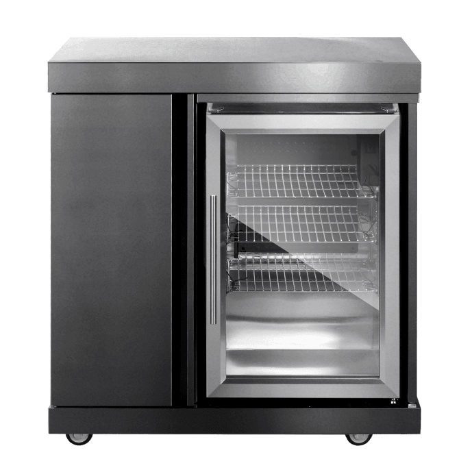 Black Collection - Modul mit Kühlschrank und Aufbewahrungsschrank - Bild 1