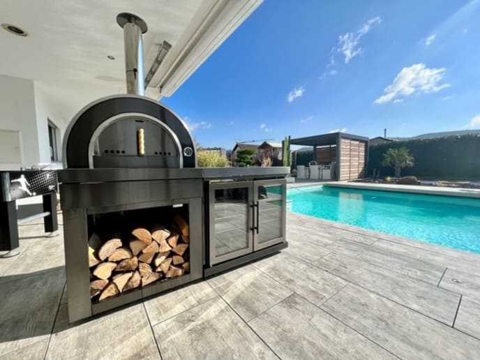 Black Collection - Modul Holzbefeuerter Pizzaofen - Naples - Bild 7